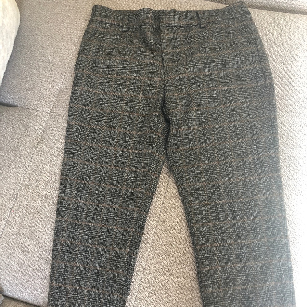 ZARA PLAID TROUSERS